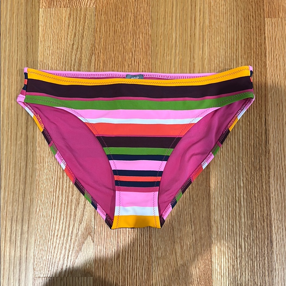 Aerie Colorful Striped Bikini Bottom - Size Small